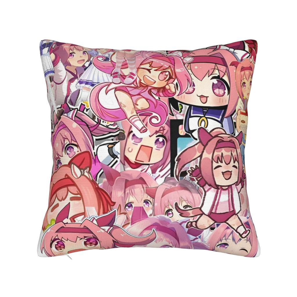 Printing Umamusume Pretty Derby Haru Urara Pillowcase Polyester Cushion Cover Gift  Throw Pillow Case Cover Car Square
