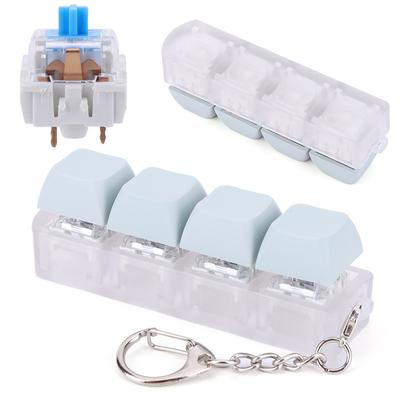 Mechanical Key  4 Keys Keyboard Keychain  Keyboard Clicker  Keyboard Cube  for Adult To Relief Stress Pass The Time