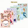 Little Princess Cartoon Face-Changing DIY Stickers - Fun, Creative Self-Adhesive Decorations for Kids
