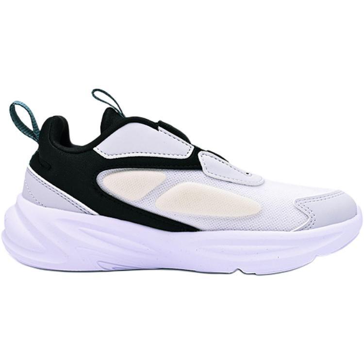 Adidas Slip Resistant Abrasion Resistant Low top Kids' Running Shoes White Black Green Kids' HP3624