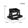 Moc-110394 Display Stand For 10300 Bracket Construction Blocks Set For Back To The Future Time Machine Display Base Blocks Plaything