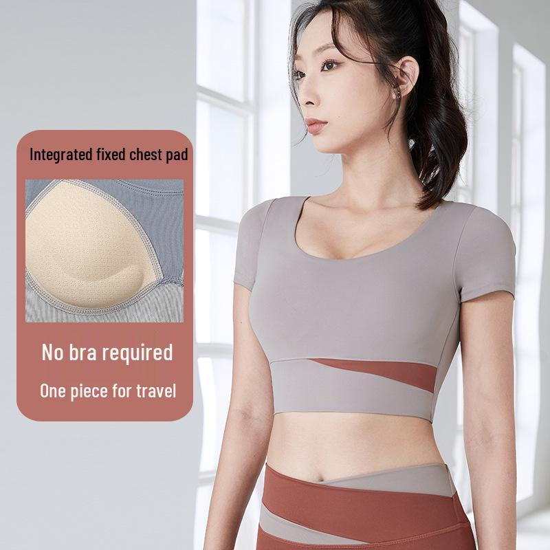 Color Block High-Waist Yoga Set: Quick-Dry, Tummy Control, Hip Lift, Two-Piece for Women
