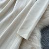 Autumn Winter Women Casual Square Collar Full Sleeve Knitted Sweater Pullover Dresses