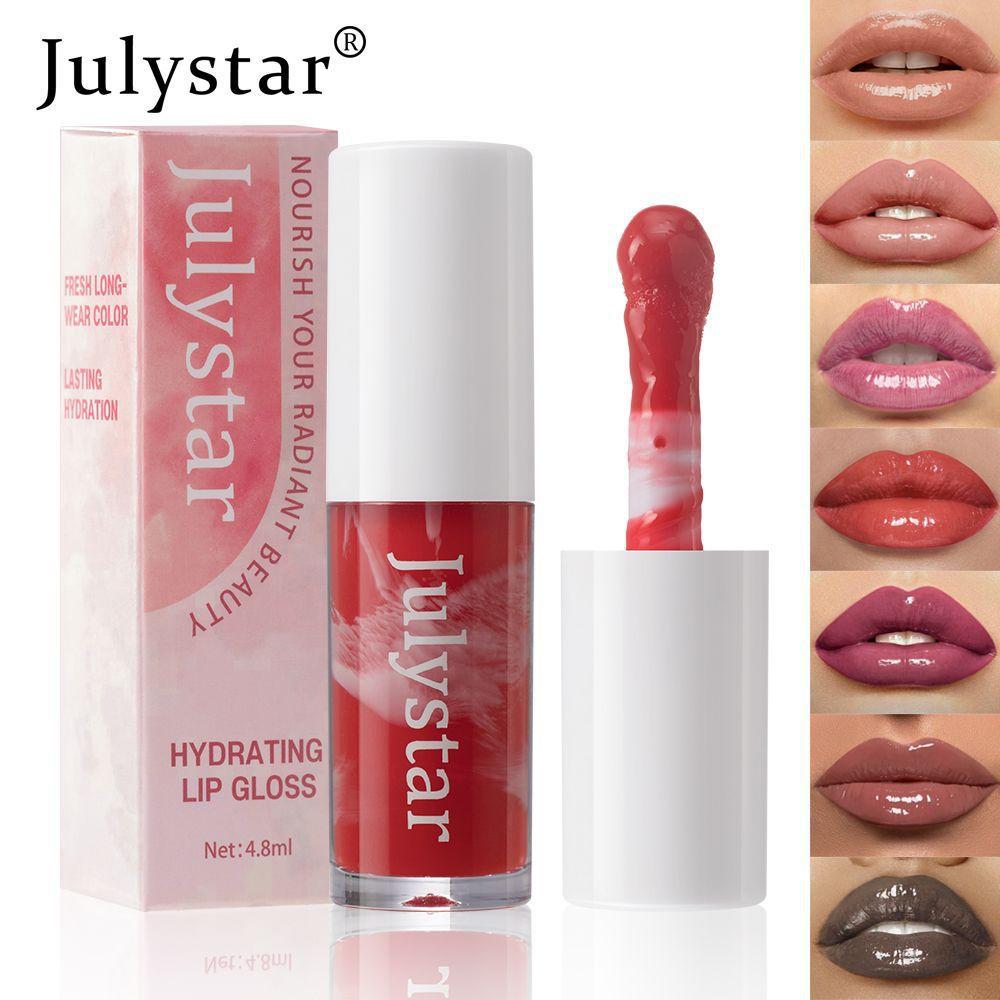 7 Color Mirror Brown Liquid Lipstick Waterproof Lasting Moisturizing Water Light Lip Gloss Non Stick Cup Lip Oil Makeup Cosmetic