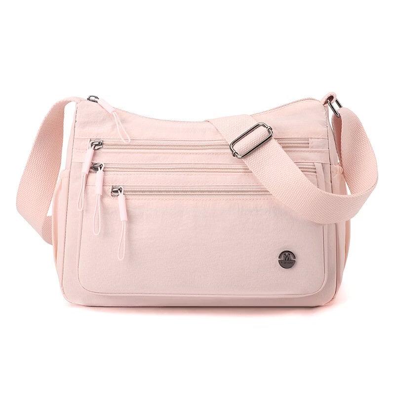 Li Shen Multi-Pocket Nylon Casual Crossbody Shoulder Bag