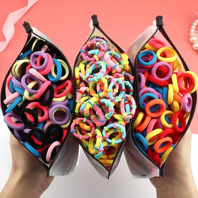 50/100pcs/Set Girls Elastic Hair Bands Colorful Nylon Small Rubber Band Children Ponytail Holder Hair Ties Kids Hair Accessories