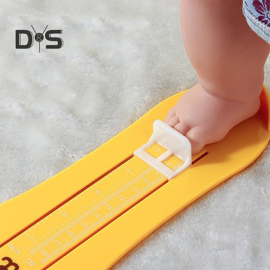 Kreslený medvěd Měřicí zařízení na nohy Kojenci Děti Dospělí Měřidlo délky chodidla Pravítko pro určení velikosti bot Domácí měřič chodidel Tabulka pro přesné měření