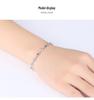 Min Yue S925 Sterling Silver Zircon Heart Bracelet - Women's Elegant Fashion Jewelry for Qixi Valentine's Day