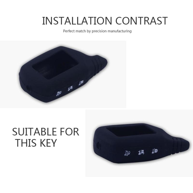 For B9 B91 B6 B61 A91 A61 V7 Silicone Cover for Key for Case Car Alarm Remote Controller LCD Transmitter Keychain Access