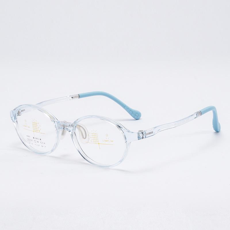 Adjustable 2025 Kids' Oval Eyeglass Frames - Comfortable, Anti-Slip Nose Pads for Boys & Girls