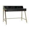 DKD Home Decor-Desk DKD Home Decor Black Metal Golden Mango Wood (125 X 74 X 93.5cm)