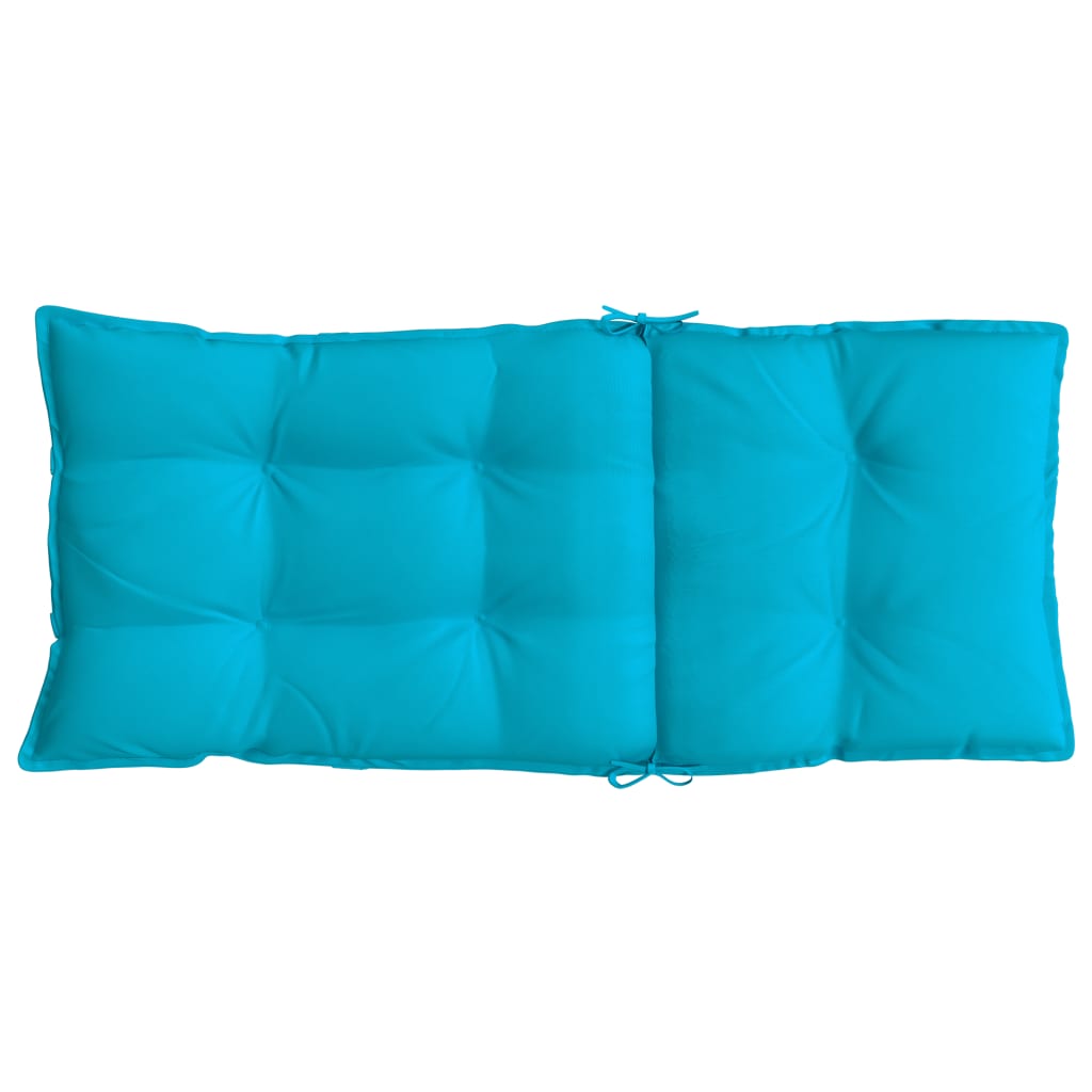 High Back Seat Cushions 6 Pcs Turquoise Oxford Fabric