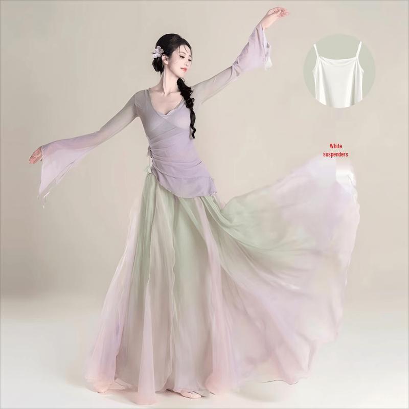 Classical Chinese Dance Performance Costume Set L
