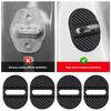 4Pcs/Set Carbon Fiber Pattern Car Door Lock Protective Cover Cushion Anti Rust Sleeve Plastic for Car Door Lock Car Accessories
