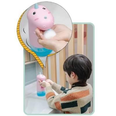 Cartoon 250ml Soap Dispenser Automatic Battery Touchless Foam Container Cute Unicorn Hand Sanitizer Bottle Kid Bathroom