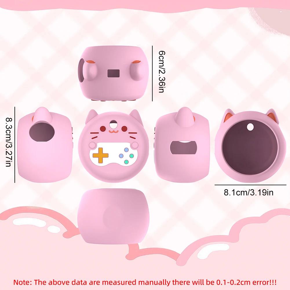 Silicone Case Silicone Protective Case Anti-fall Soft Skin Cover with Lanyard for Punirunes Virtual Electronic Pets Accessories