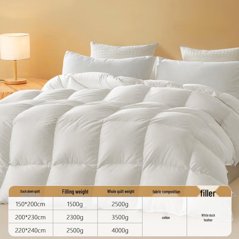 White Duck Feather Down Winter Quilt