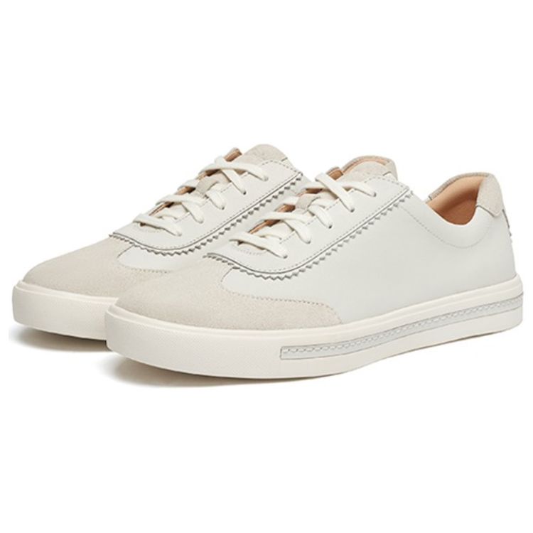 Clarks Color Block Casual Fashion Sneakers Women sneakers White 261667434