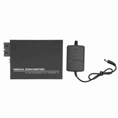 Gigabit Fast Ethernet Medienkonverter Singlemode Dual SC 10 100 1000Base Tx RJ 45 Glasfaser Medien