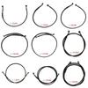 Braided Motorcycle Brake Hose Flexible Clutch Oil Line 12 Inch Metal Rubber Pipe for Bike Hydraulic Brakes