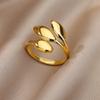 Stainless Steel Rings for Women 2026 Trend New Gold Color Ring Femme Wedding Couple Jewelry Free Shipping Item anillos mujer