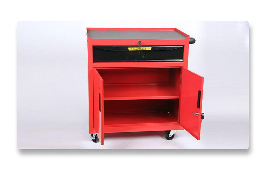 Thickened Cold-Rolled Steel Double Door Tool Cabinet with Double Drawers for Auto Repair