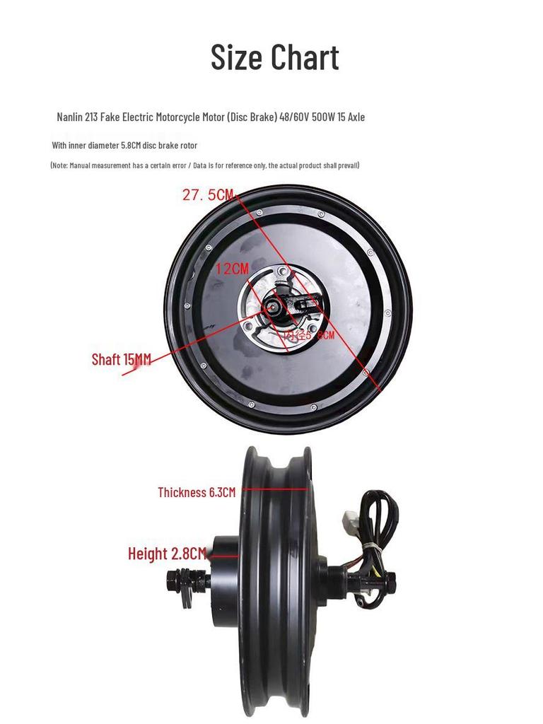 Motore Scooter Elettrico Nanlin: 10/14/16 pollici, Nuova Bicicletta Elettrica Standard Nazionale, Compatibile con Freni a Tamburo e a Disco.