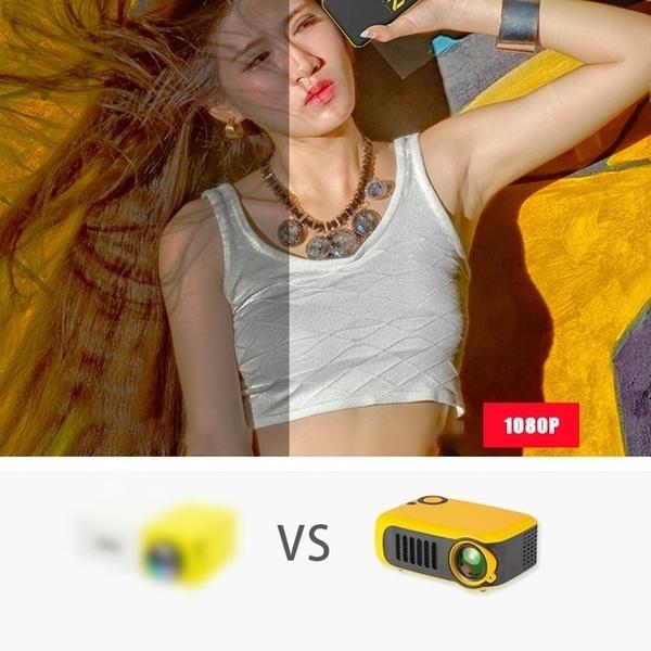 Portable 1080P HD Mini Projector Home Theater Movie Multimedia Video 2\\ LCD Support HDMI /USB /SD Card /Laptops