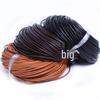 Natural Black Coffee Cowhide Rope - Multiple Specs for Jewelry DIY