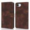 For iPhone 16e Wallet Case Double Folded Edge Skin Touch PU Leather Flip Phone Cover