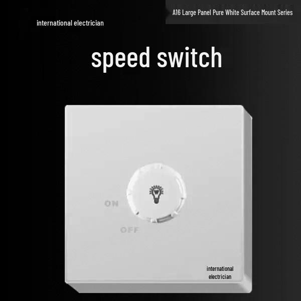 Priză electrică ultra-subțire de 16A cu montaj aparent cu panou de perete cu cinci găuri pentru uz casnic și pentru aparat de aer condiționat