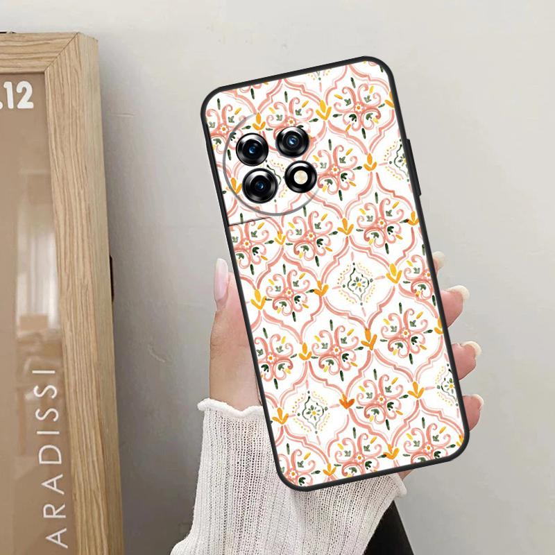 Marokkanisches Muster Hülle für OnePlus Nord CE 4 3 2 Lite 2T N10 N20 N30 OnePlus 12 11 9 10 Pro 8T 10T 12R Hülle