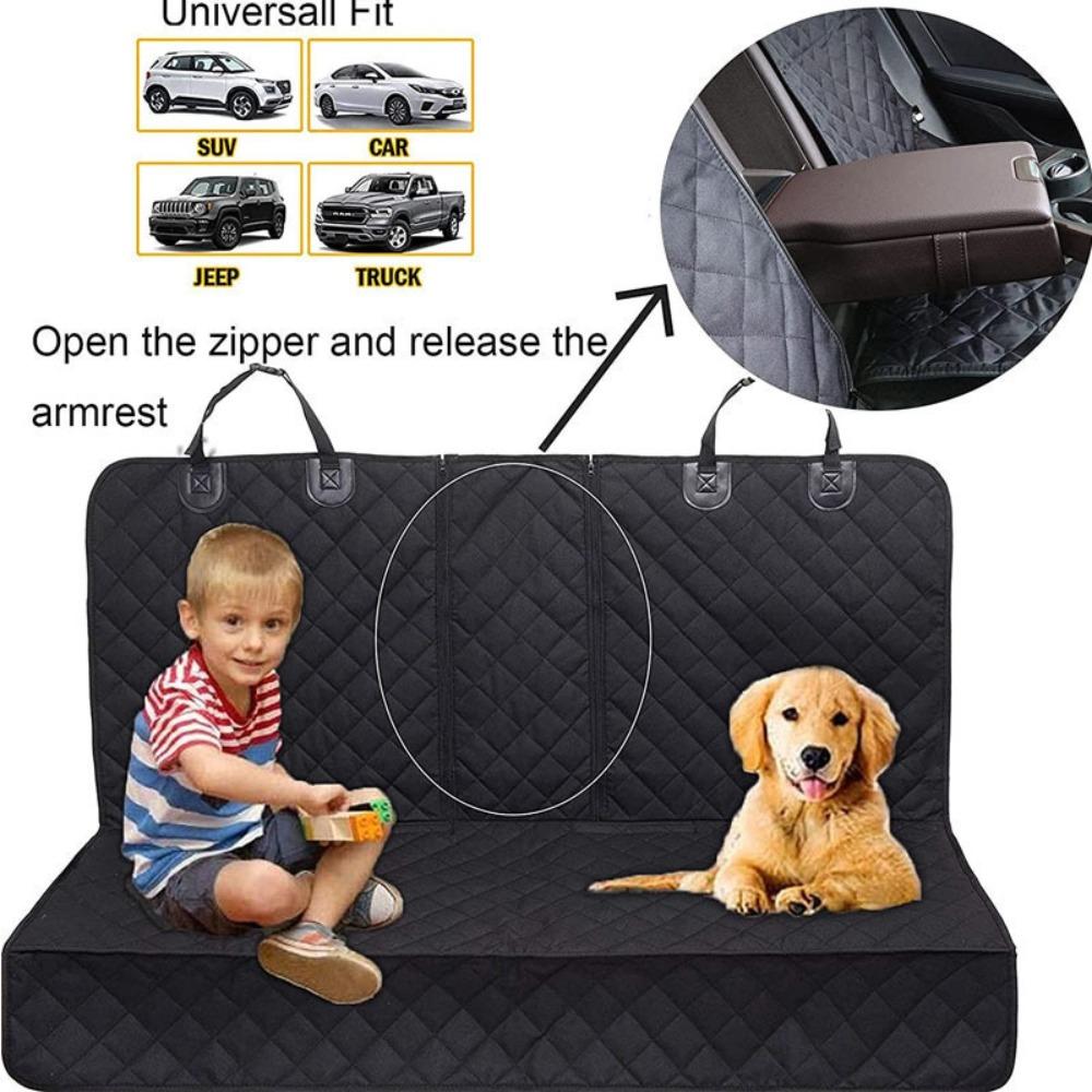 Pet Car Seat Mat 600D Oxford Cloth Rear Cushion Heavy Duty Dirt Resistant