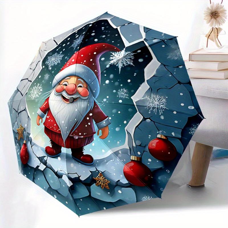 1 Stück Weihnachts-Automatik-Öffnungs-/Schließschirm, Tragbarer faltbarer Schirm für den täglichen Gebrauch yy250826032