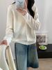 Women's 100% Wool Knit Cardigan Coat - Korean Style, Long Sleeve, Early Autumn Shawl