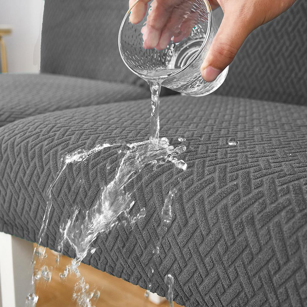 Wasserdichte Jacquard-Shell-Stuhlhussen, Spandex-Rückenlehne-Sitzbezug für Wohnzimmer, Büro, Bar, Bankett, Dekoration, Staubschutz, 1 Stück