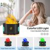 Oil Diffusers for Home Large Room,450ml Air Diffuser Humidifier with Bluetooth Speaker, White Noise and Remote, Flame Humidifier for Bedroom,Office,