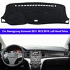 Car Dashboard Cover Dash Mat Carpet Cape For Ssangyong Korando 2011 2012 2013 LHD RHD 2 Layers Auto Sunshade Anti-sun Cushion