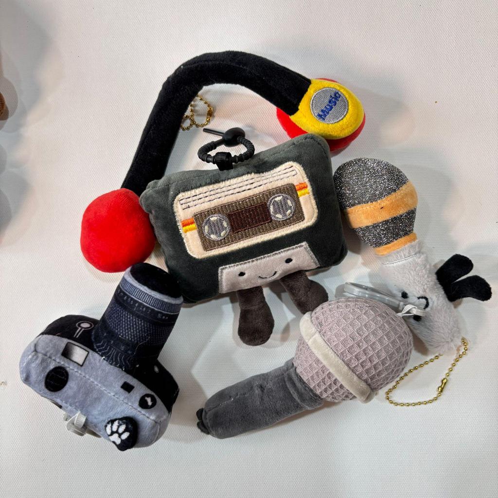 Cartoon Game Console Plush Keychain Toy Claw Machine Prize