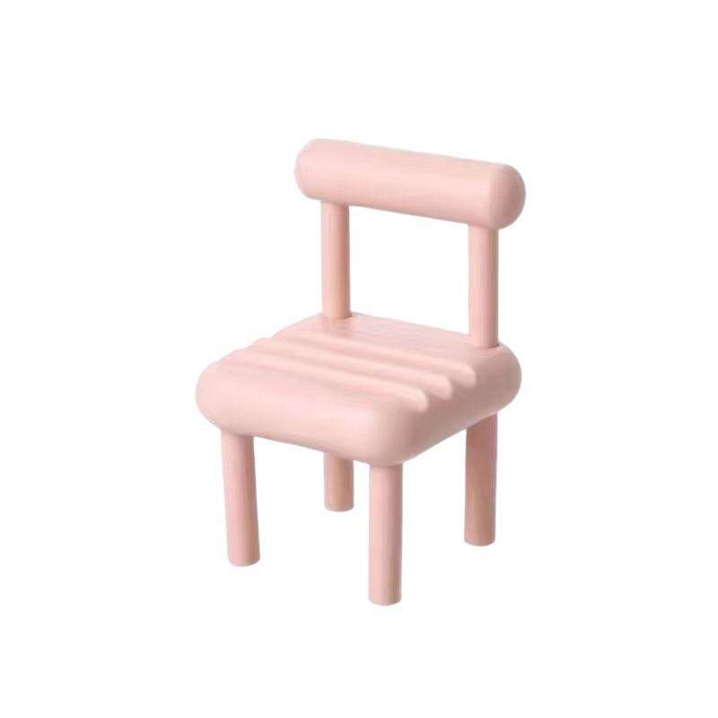 Macaron Color Creative Chair Phone Stand - Folding Desktop Holder Unique Phone Accessory for Stylish Organization
