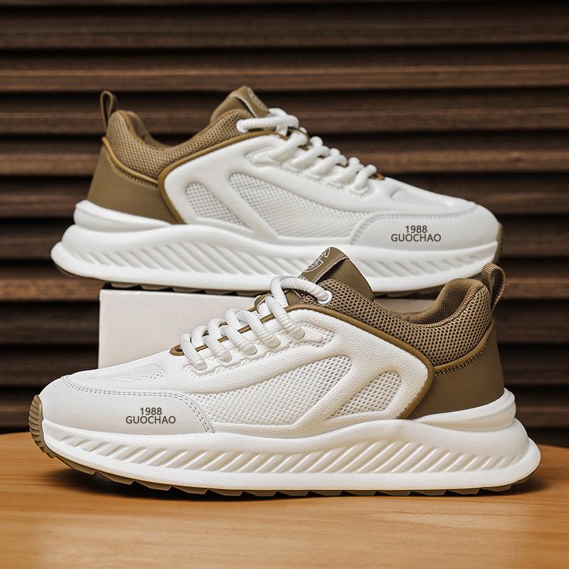 

Чоловіче взуття 2025 весна нові універсальні сітчасті дихаючі спортивні туфлі чоловічий модний тренд повсякденні нековзні кросівки для бігу 44