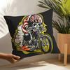 Funny Cool Skull Motorcycle Pattern 1 Pillow Case Linen Cushion Covers For Decorative Sofa Home Pillows Case Car Chair