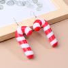 Luminous Merry Christmas Earrings Santa Claus Christmas Tree Xmas Snowman Ear Clips Shiny Jewelry Led Drop Earrings