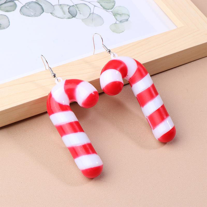 Svítící Merry Christmas Náušnice Santa Claus Vánoční strom Vánoční Sněhulák Náušnice Lesklé šperky Led náušnice