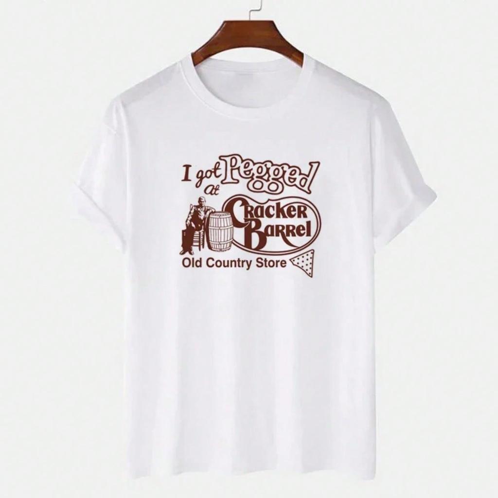 I Got Pegged Funny Saying T-Shirts Wounisex Fashion Peg Game T Shirt Unisex Short Sleeve Vintage Country Graphic Tees Gifts