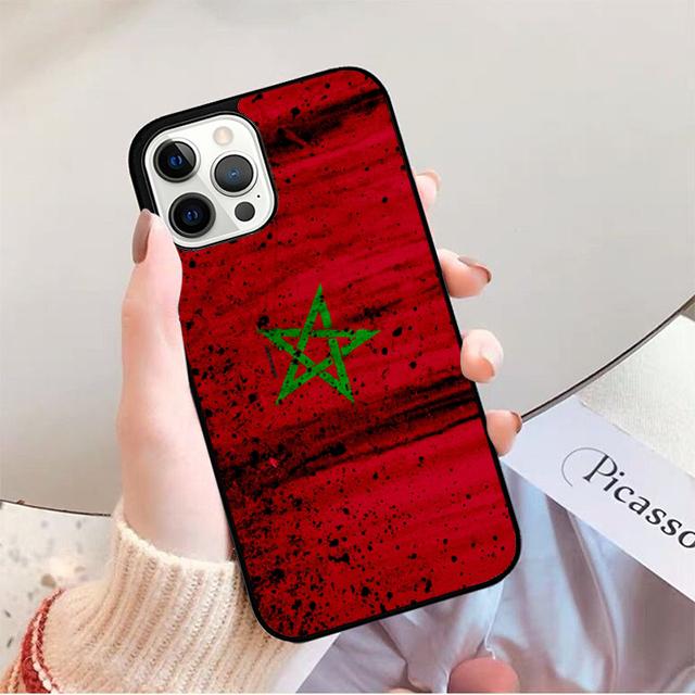 Morocco Flag Coat Of Arms Phone Case For iPhone 17 Air 16 15 14 13 12 Pro Max Plus Max Cover Shell coque