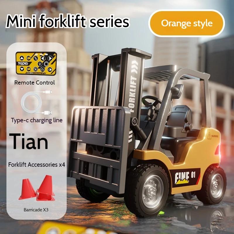 1:64 Fragen Sie Nanfeng Bluetooth Mini Legierung Gabelstapler Fernbedienung Ingenieurfahrzeug Kann per Handy gesteuert werden Auto Kinder