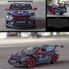1/24 Scale M8 GTE Racing Diecast automudeli mänguasi, tagasitõmmatav mänguasi koos heli ja valgusega lastele Väikelapse poistele Tüdrukutele Kingikogu