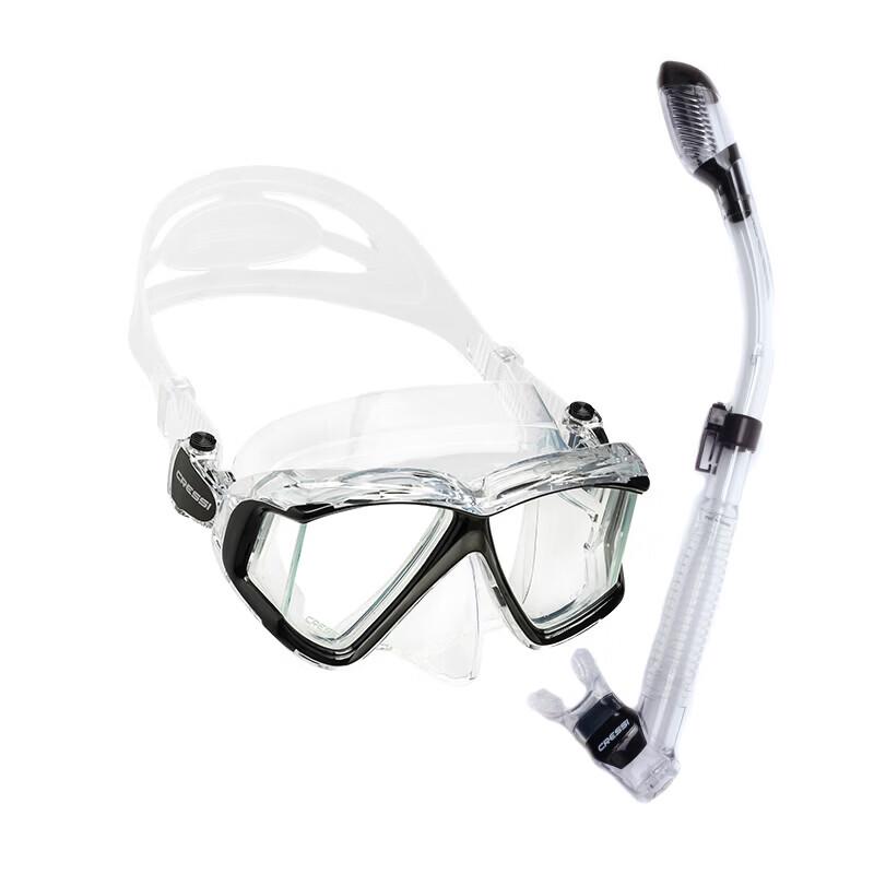 CRESSI Pano4 Профессиональный комплект: маска для дайвинга и трубка с клапаном