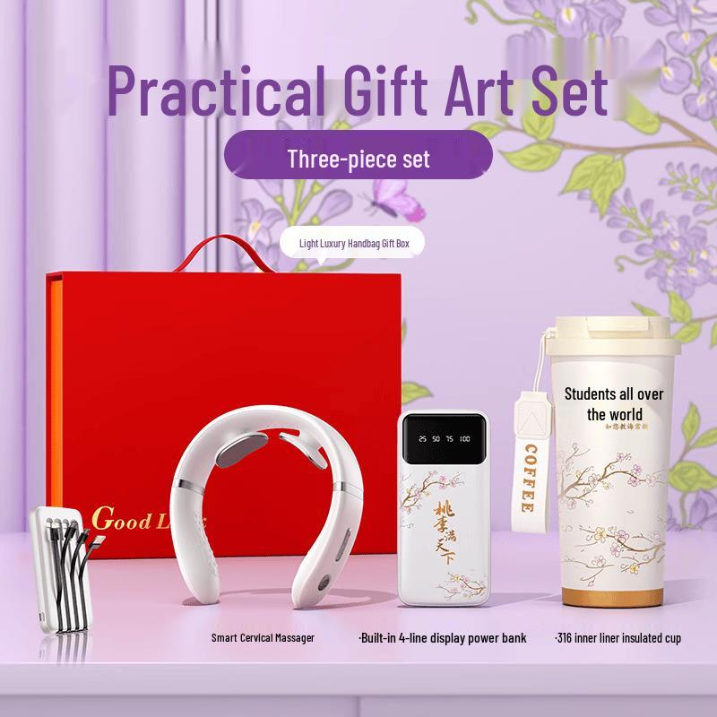 Teacher s Day Insulated Mug & Massager Gift Set
